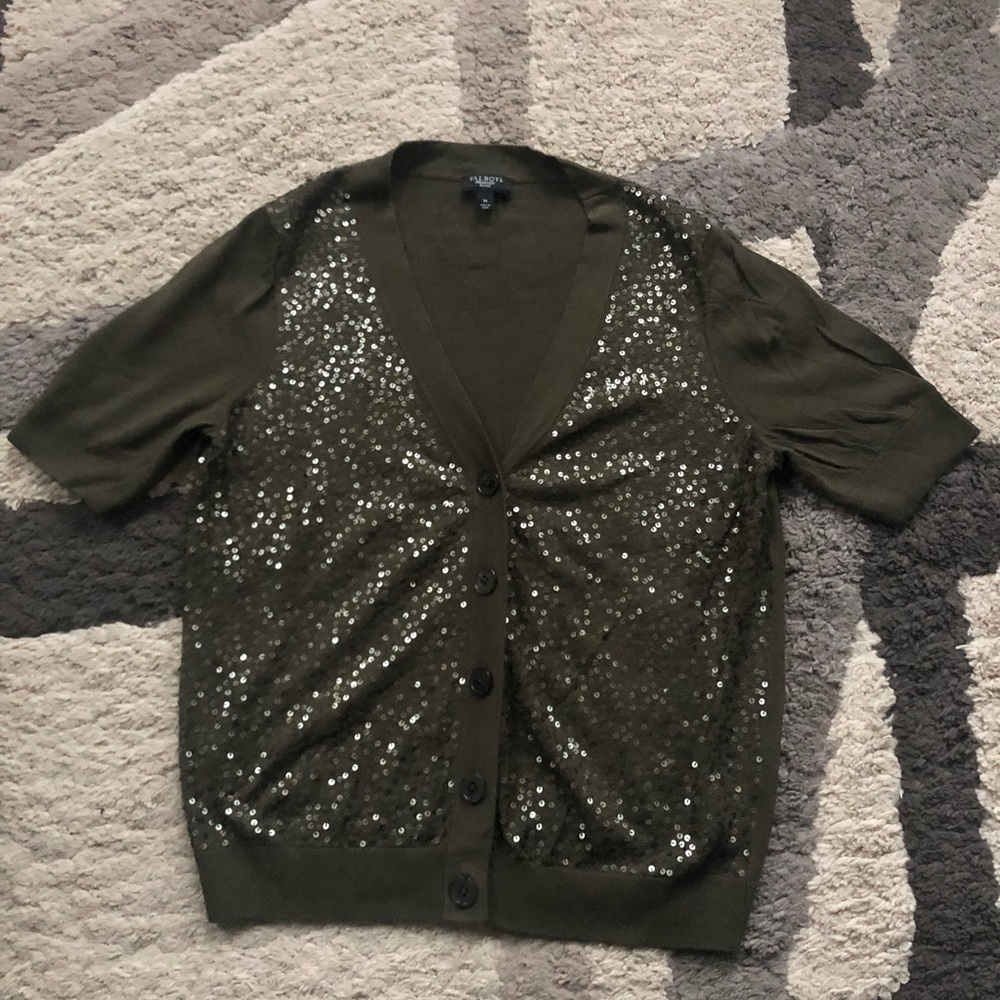 Talbots sequin cardigan